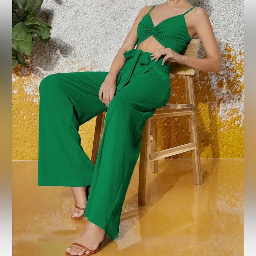SHEIN Large Green Two Piece Set